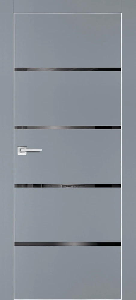 Фото Межкомнатная дверь PX-17  AL кромка с 4-х ст. Серый матовый
