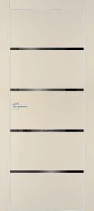 Межкомнатная дверь PX-17  AL кромка с 4-х ст. Бежевый матовый