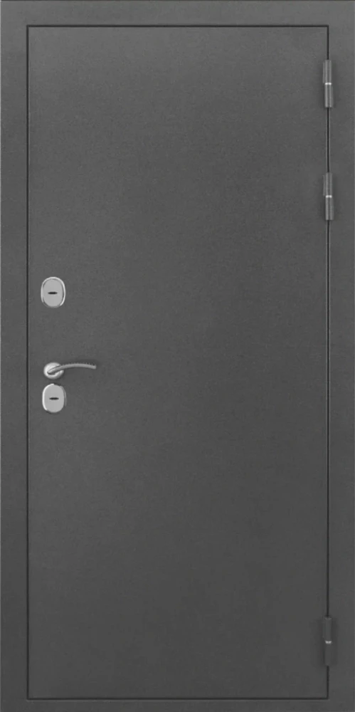 Входная дверь ДвериПРО L-Термо серебро ПВХ 10мм Астрод Velutto Bianco DPRO198154 внешняя сторона