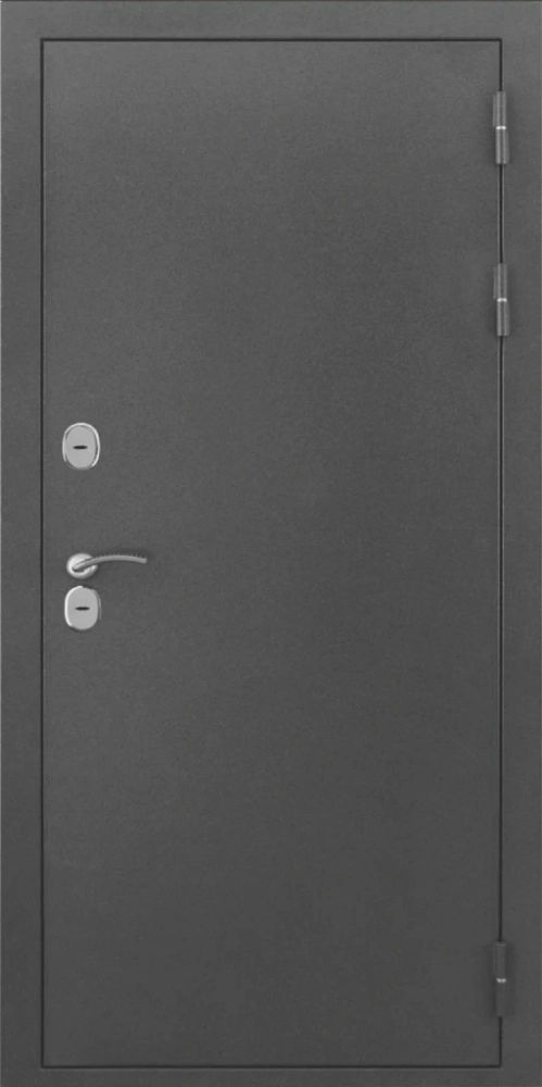 Входная дверь ДвериПРО L-Термо серебро Без фрезеровки Дуб пацифик горизонт DPRO198238 внешняя сторона